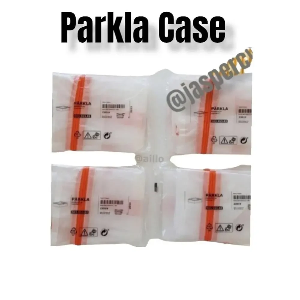 IKEA PÄRKLA Set of Four (4) Roomy Sturdy Storage Reusable Case Tote Travel Cube